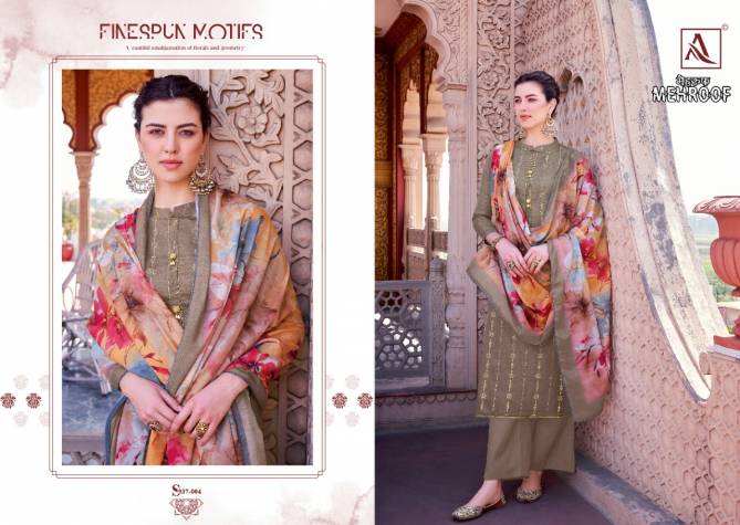 Alok Mehroof New Casual Wear  Jam Cotton Fancy Dress Material Collection